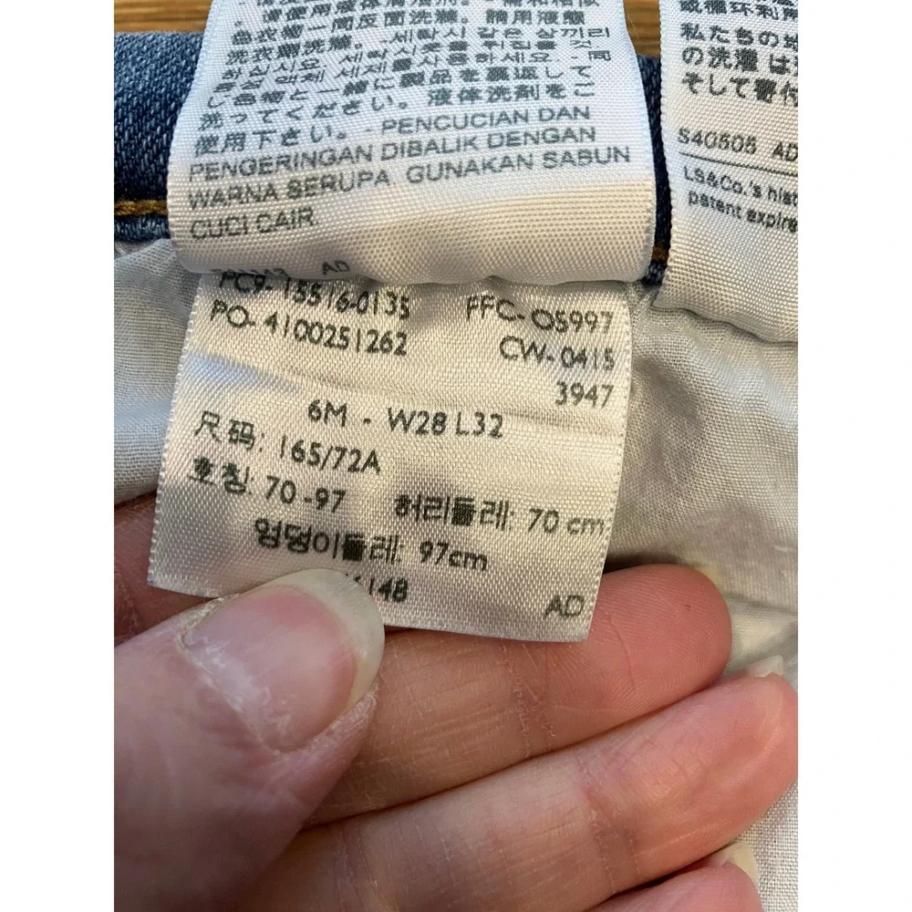 Levis 515 Bootcut Medium Wash Denim Jean Womens Size 6 Retro Boho Western - Picture 5 of 7